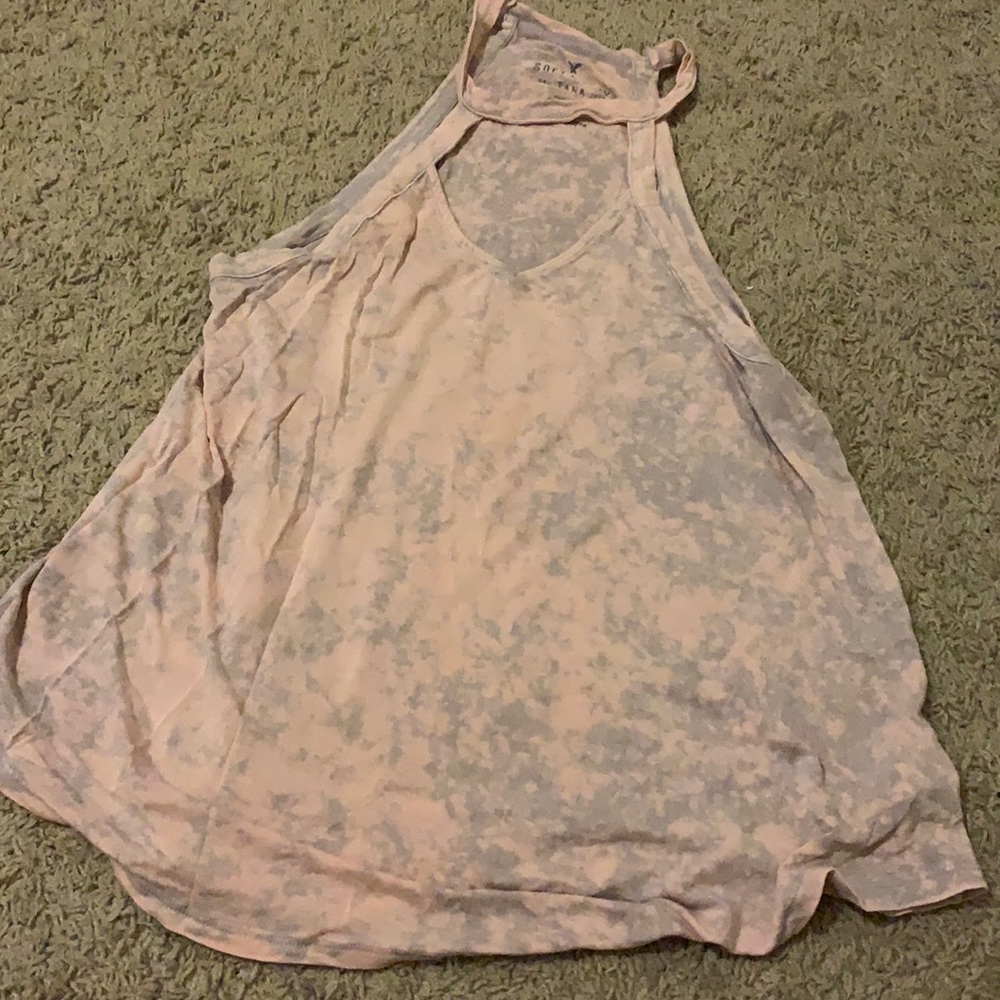 Pink/gray tank top